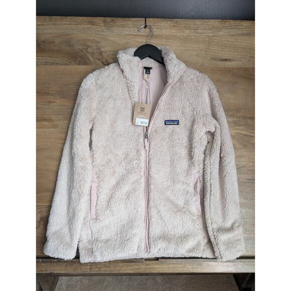 Patagonia Los Gatos Jacket Womens XS Light Brown Sherpa Long Sleeve Full Zip NWT - Picture 1 of 6